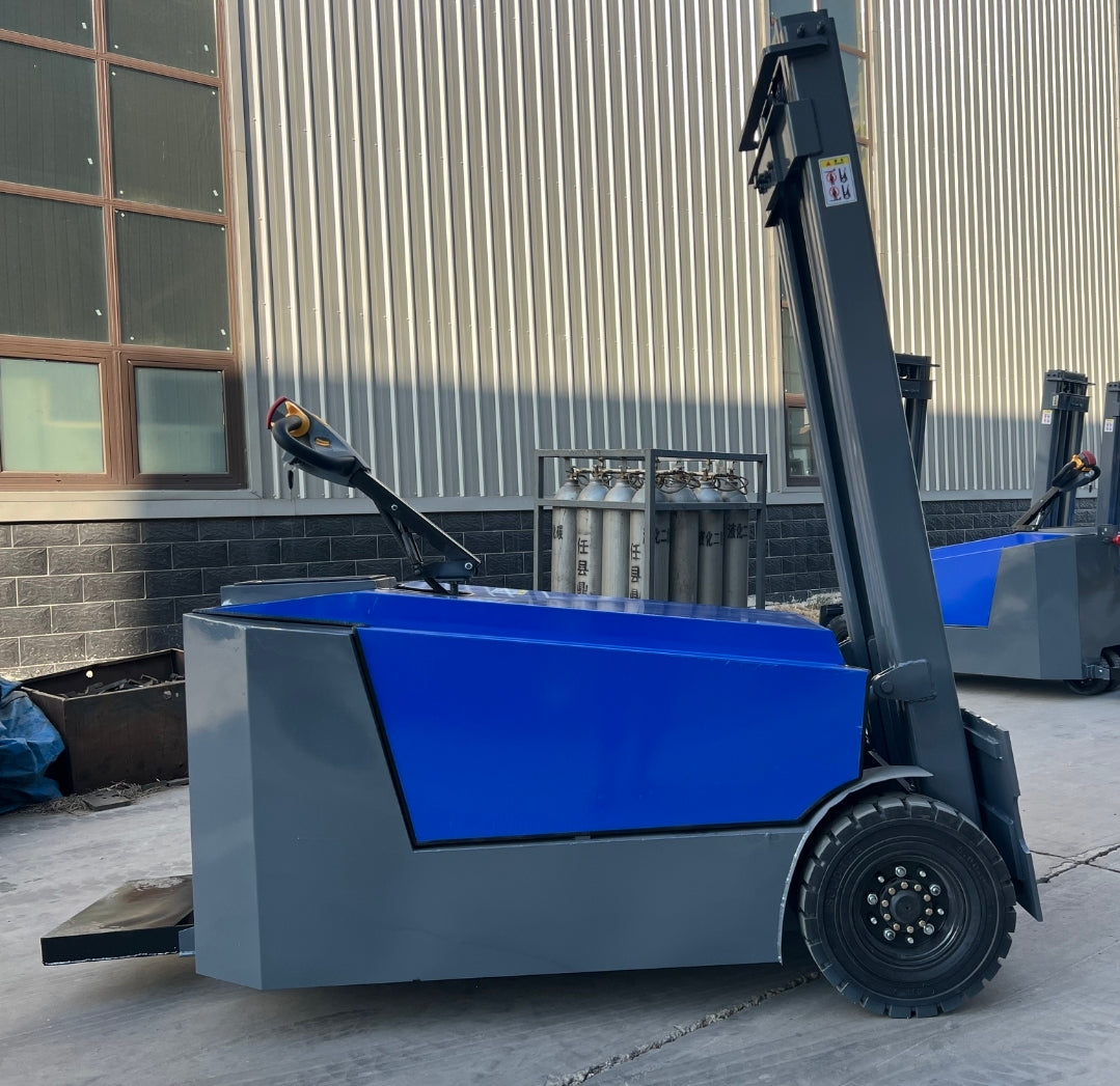 JKS All-Terrain E15 Stand Up Forklift "Big Blue"