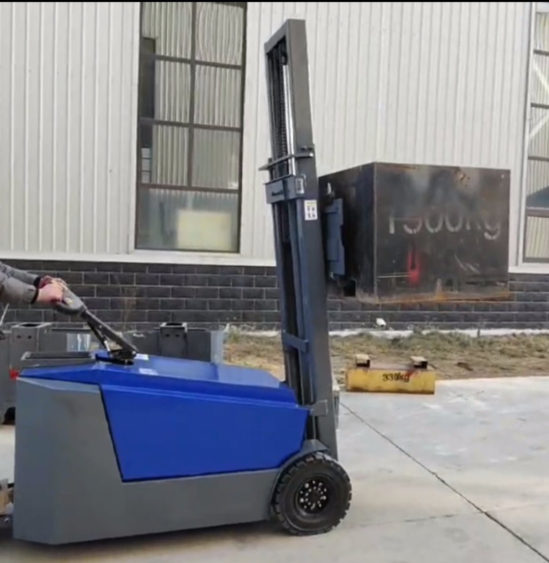 JKS All-Terrain E15 Stand Up Forklift "Big Blue"