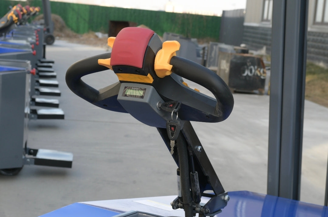 JKS All-Terrain E15 Stand Up Forklift "Big Blue"
